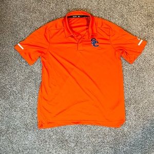 Men’s Large Adidas SC Orange Polo Shirt